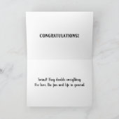 CARTE **DOUBLES** DOUBLE AMOUR/VIE/TOUT (Intérieur)