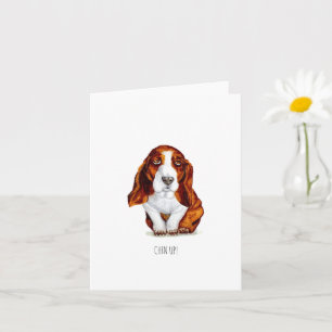 Carte Douce Basset Hound Chin Up