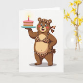 Carte douce de l'ours tacheté (Fleur jaune)