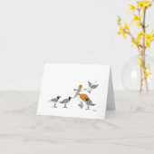 Carte Douce du Pélican & des Mouettes (Fleur jaune)