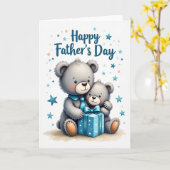 Carte Douce Fête des Pères (Fleur jaune)