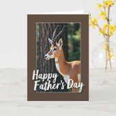 Carte Douce Fête des Pères Antilope (Fleur jaune)