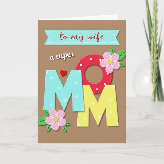 Carte Douce Florale pour Maman (Devant)