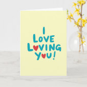 Carte douce « J'aime t'aimer » (Fleur jaune)