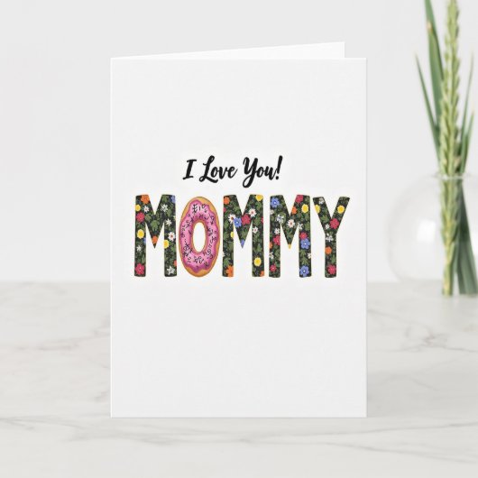Carte Douce 'Je T'Aime Maman' (Devant)