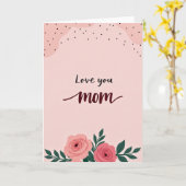 Carte Douce Maman Je T'Aime (Fleur jaune)