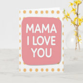 Carte Douce Maman Je T'Aime (Fleur jaune)
