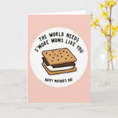 Carte Douce Maman Marshmallow (Fleur jaune)