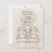 Carte Douce Mariage Floral Jaune pour Couples  (Devant)