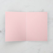 Carte Douce Ourson Rose Violet & Motif de Coeur (Intérieur)