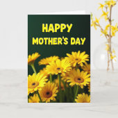 Carte douce pour la fête des mères Daisy (Fleur jaune)