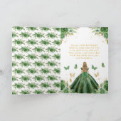 Carte Douce Princesse Verte Blonde de 16 ans (Intérieur)