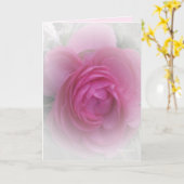 Carte Doucement rose (Fleur jaune)