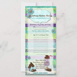 Carte Douceur Boulangerie DINER VEGAN BAKERY PERSONNALIS