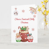 Carte Douceurs de Noël (Fleur jaune)