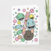 Carte Douceurs mignonnes Lollies Pastel Illustration Sal (Devant)