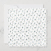 Carte Douche de Mariage en Floral Bleu (Dos)