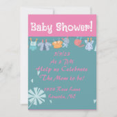 Carte Douche Douche pour bébé doux (Devant)