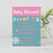 Carte Douche Douche pour bébé doux (Debout devant)