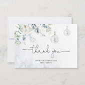 Carte Douche nuptiale d'eucalyptus d'hiver merci (Devant)