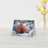 Carte Douche pour garçon (Fleur jaune)