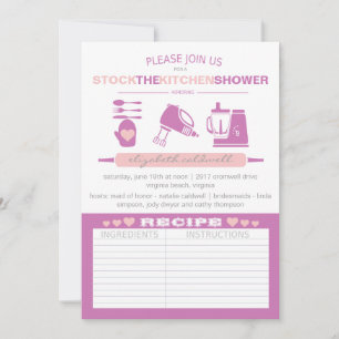 Carte Douchez la cuisine Mariage moderne Fuchsia
