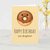 Carte Doughnut Folded Birthday Card  (Fleur jaune)