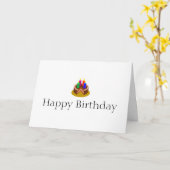 Carte Douleur, misère et souffrance (Fleur jaune)