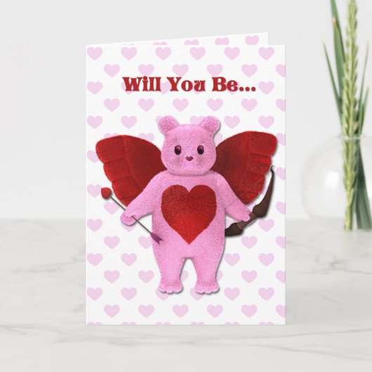 Carte d'ours cupide (Devant)