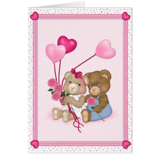 Carte d'ours d'amour (Devant)