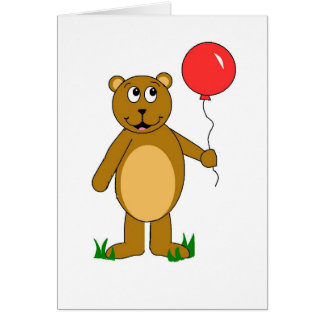 Carte d'ours de ballon