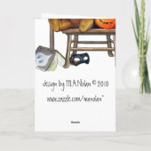 Carte d'ours de Halloween (Dos)