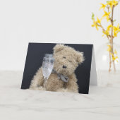 Carte d'ours de nounours (Fleur jaune)