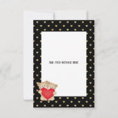 Carte d'ours en peluche faits l'un pour l'autre (Dos)