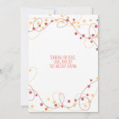 Carte d'ours polaire de Noël du Globe des neiges (Dos)