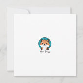 Carte d'ours polaire de patinage sur glace (Dos)