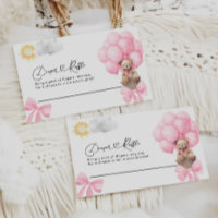 Carte d'ours rose caramel