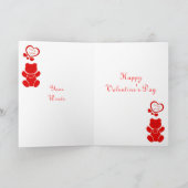 Carte d'ours Valentines (Intérieur)