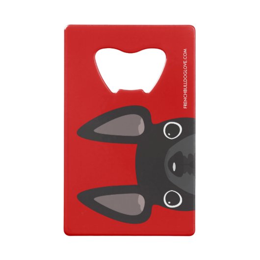 Carte d'ouverture de la bouteille Bulldog français (Dos)