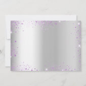 Carte Doux 16 argent violet enregistrer la date (Dos)