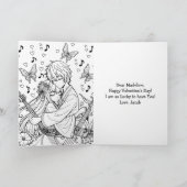Carte Doux Anime Photo Personnalisée Saint-Valentin (Intérieur)