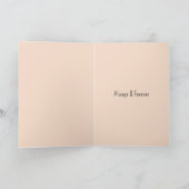 Carte Doux comme un amour de coeur de pêche (Intérieur)