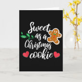 Carte Doux comme un biscuit de Noël - Biscuit, Noël (Fleur jaune)