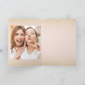 Carte Doux moderne 16 or anniversaire 11 photo collage (Intérieur)