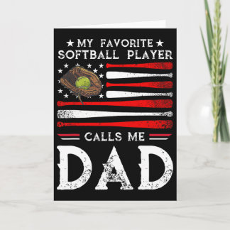 Carte Doux papa mon joueur Softll préféré m'appelle papa