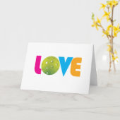 Carte Doux pickleball💘 Saint-Valentin (Fleur jaune)