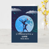 Carte Doux pluies d'amour pour la Saint-Valentin avec ba (Fleur jaune)
