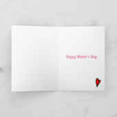 Carte Doux Poème Charmant Fête des Mères (Intérieur)