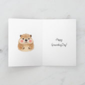 Carte Doux poème de jour de la marmotte (Intérieur)
