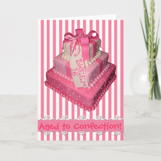 Carte Doux Seize Ans (Devant)